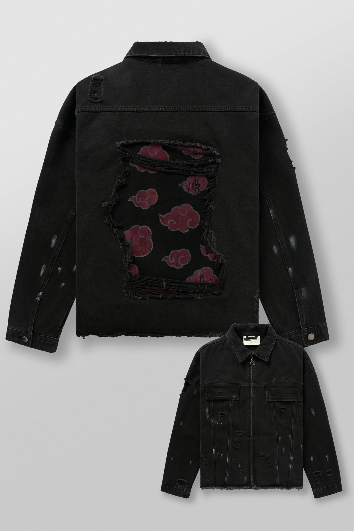 5133 - Vestes en denim usé Naruto