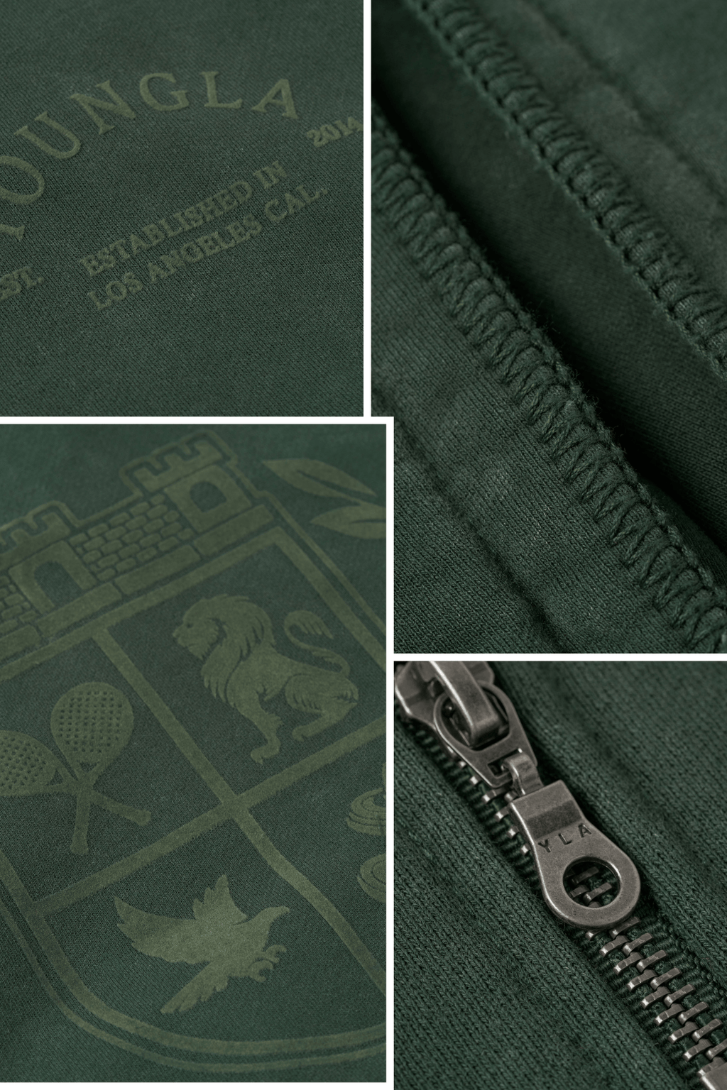 5169 - Sweat à capuche Old Money à col zippé