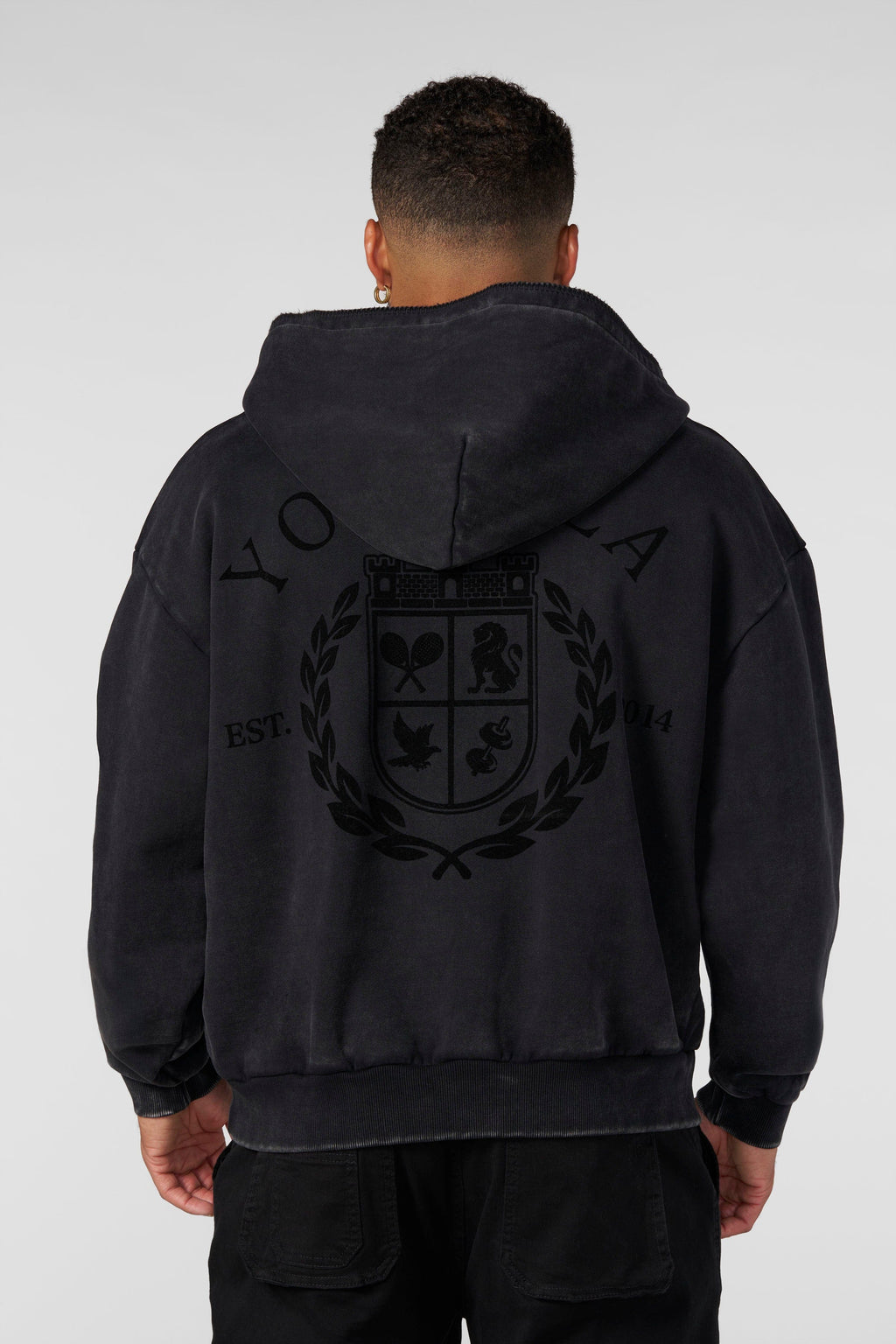 5169 - Sweat à capuche Old Money à col zippé
