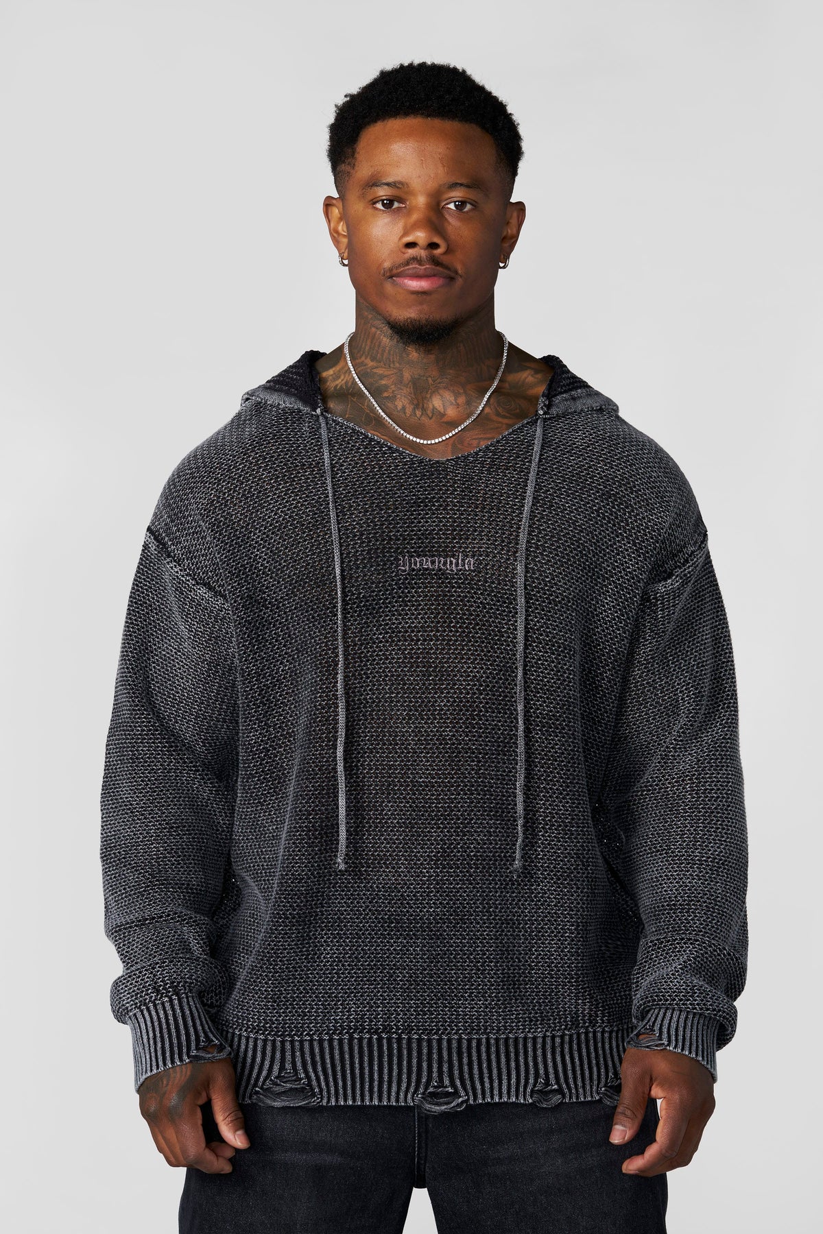 5229 - Sweats à capuche en maille Rave