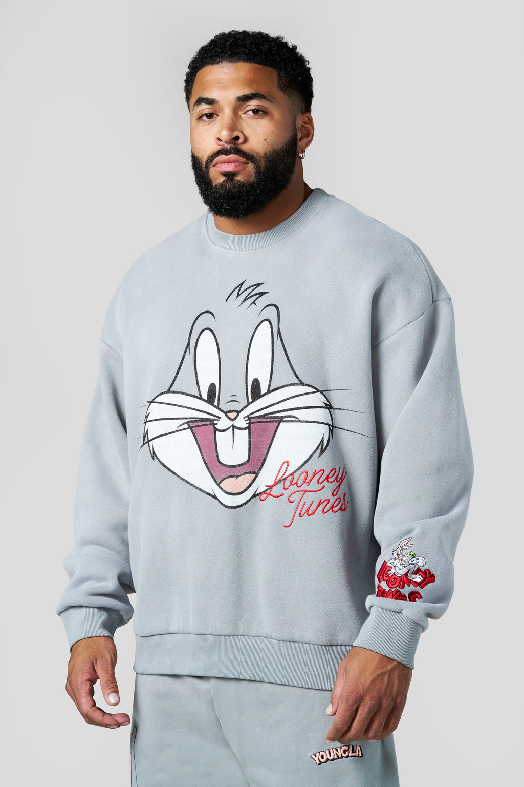 5255 - Sweats à col rond avec visage Looney Tunes