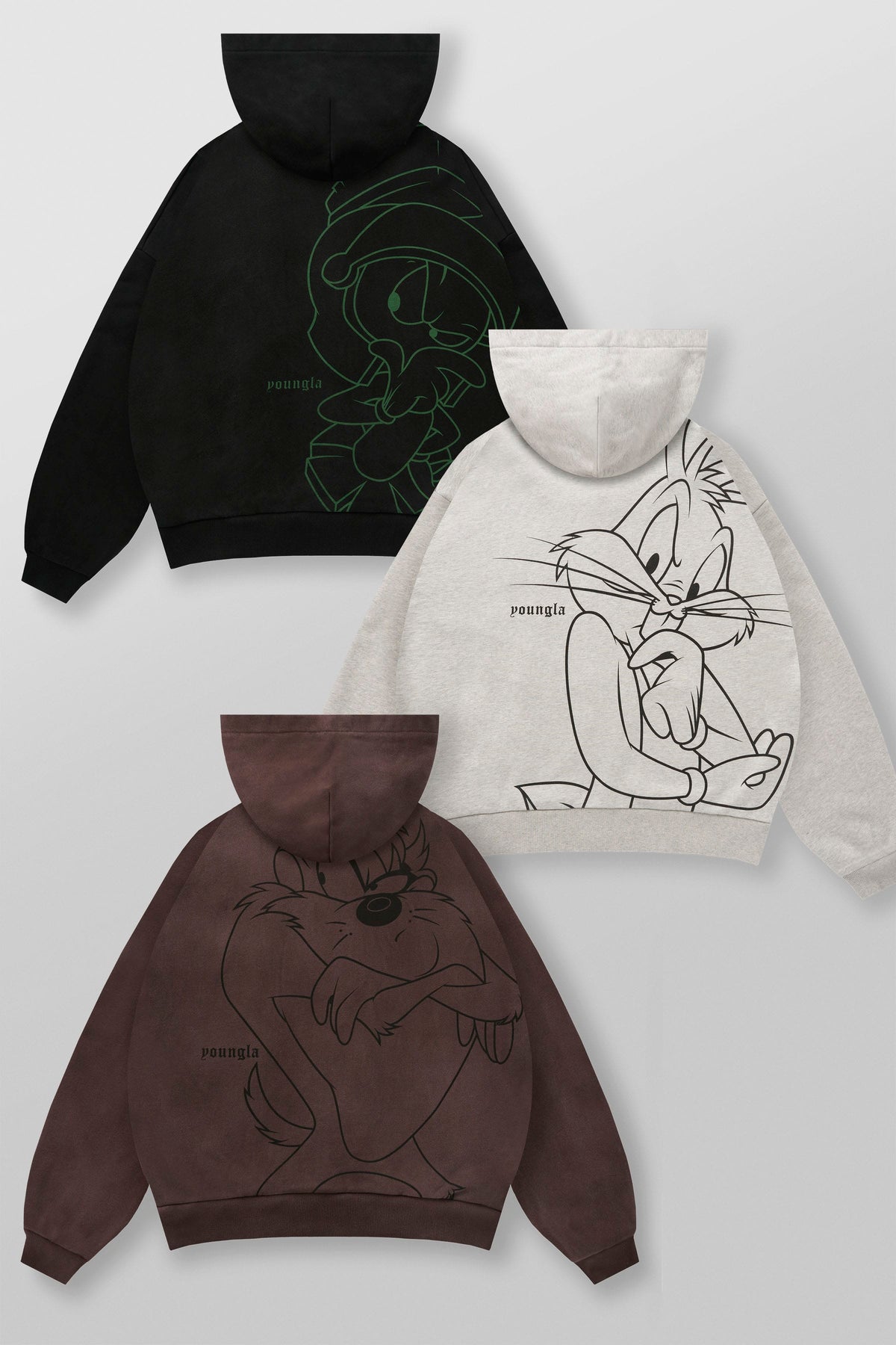 5257 - Vestes zippées à carreaux Looney Tunes