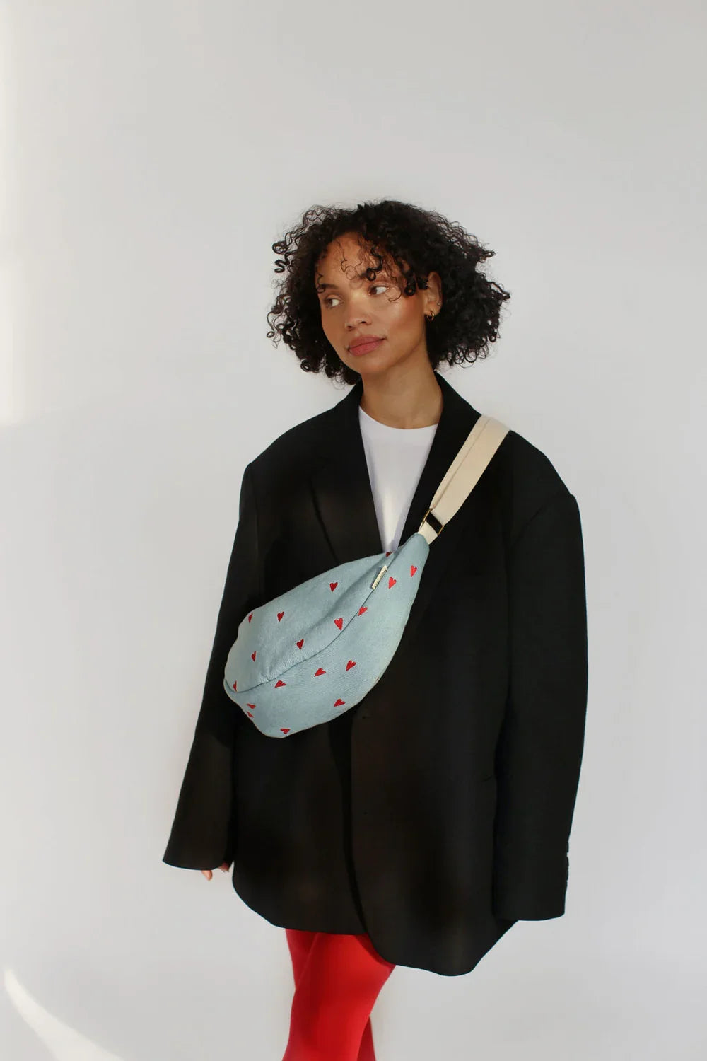 Blaue Jeans-Gürteltasche für Erwachsene