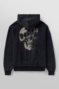 551 - Sweat à capuche Tête de mort coulante