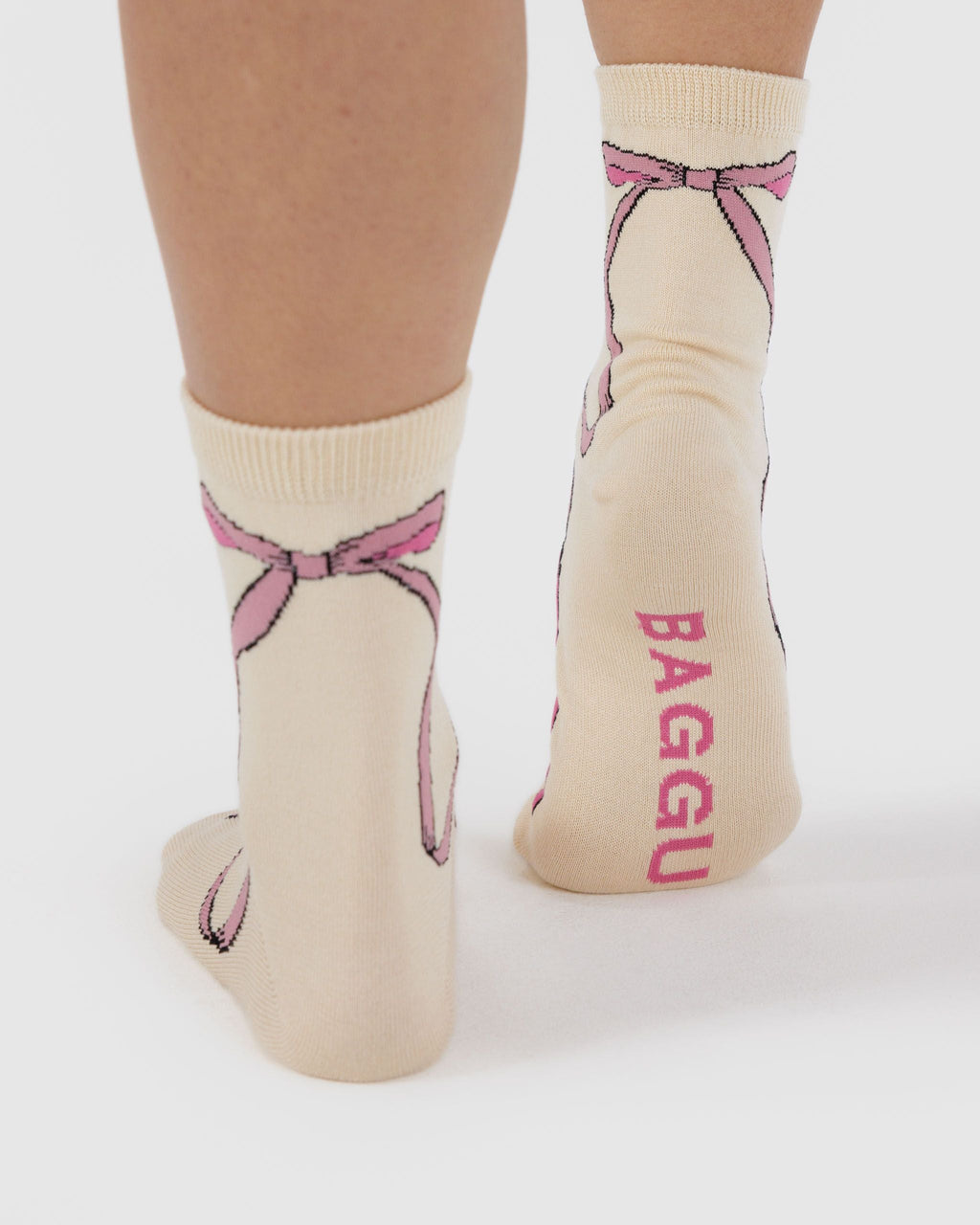 Crew Sock - Pink Bow - image 4
