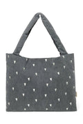 Grijze Harten Denim Mom Bag