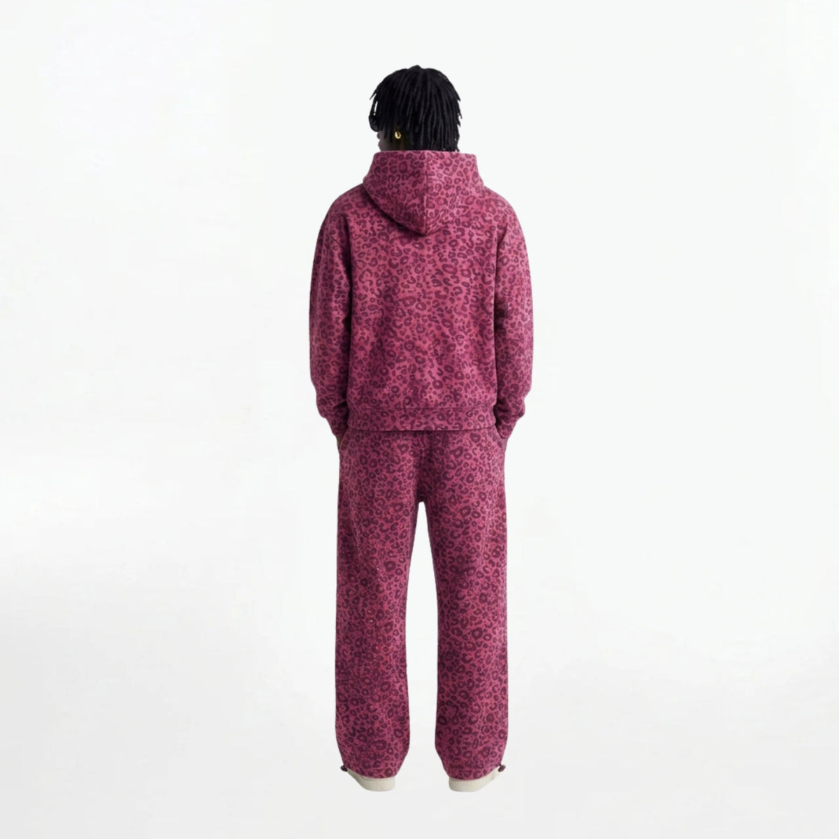 VYBES Pink Leopard Zip Up