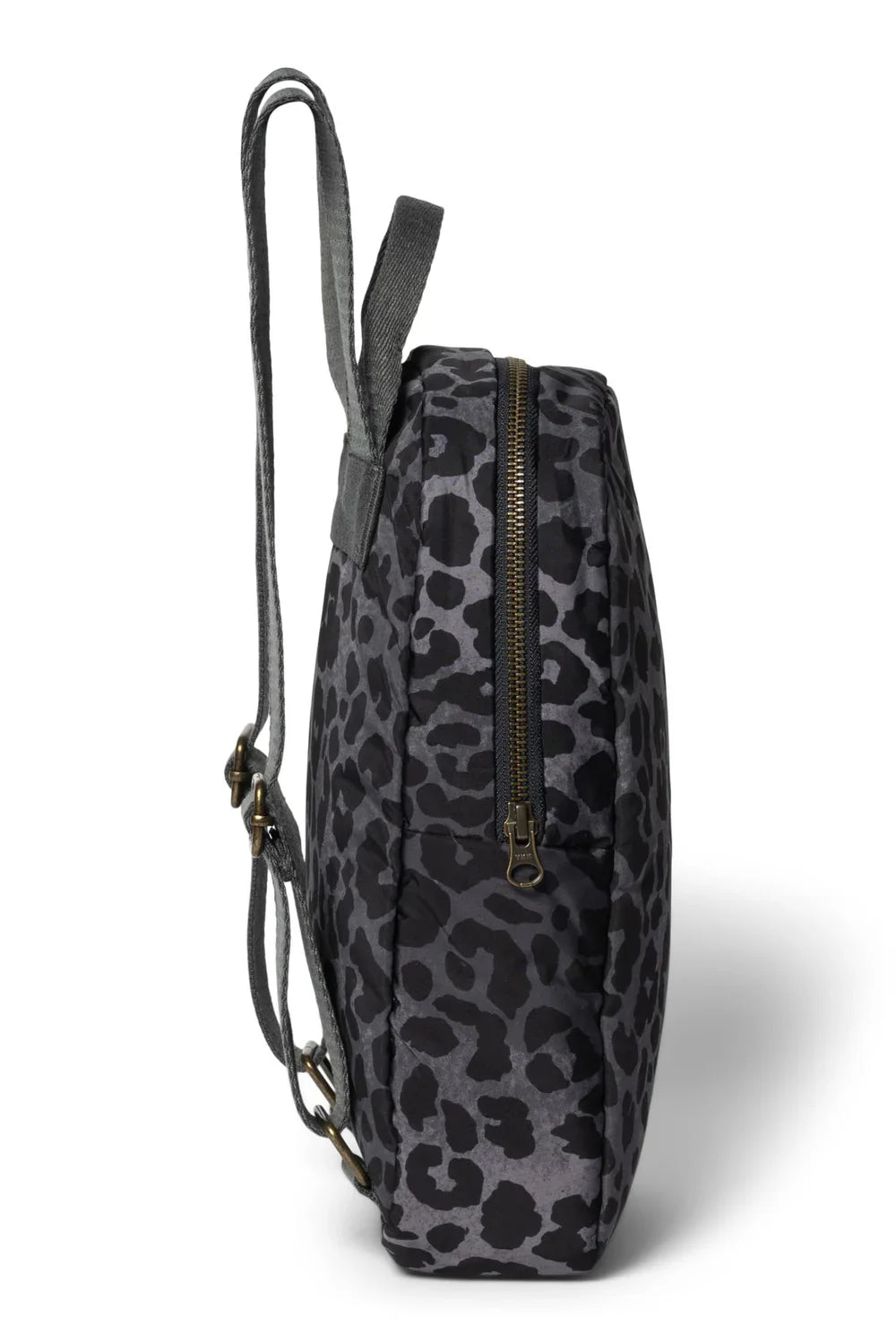 Roter Leopard Puffy Mini-Rucksack
