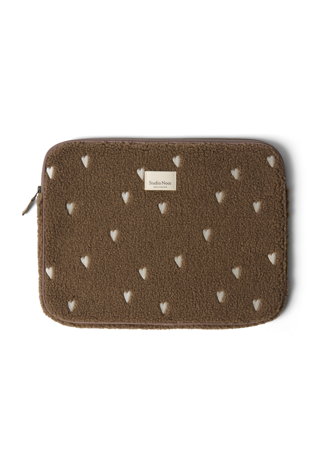 Teddy Laptophülle 15 Zoll | Braune Herzen
