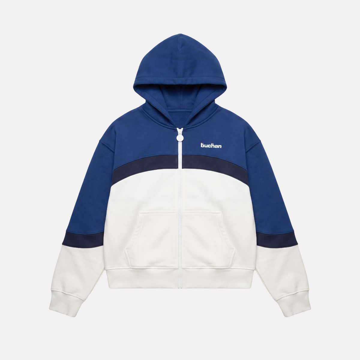 Colorblock Zip-up - Blue
