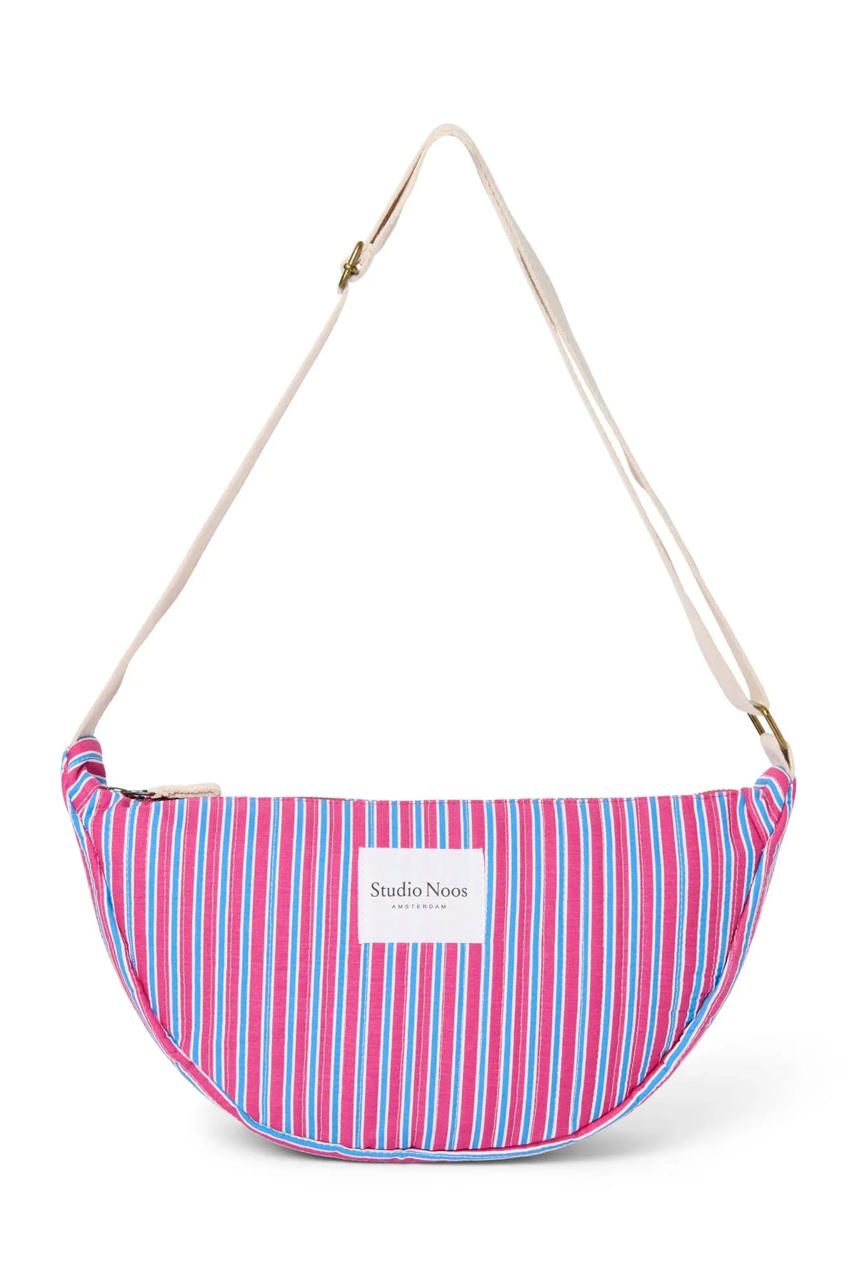 Poplin Striped Adult Fanny Pack | Butter Yellow