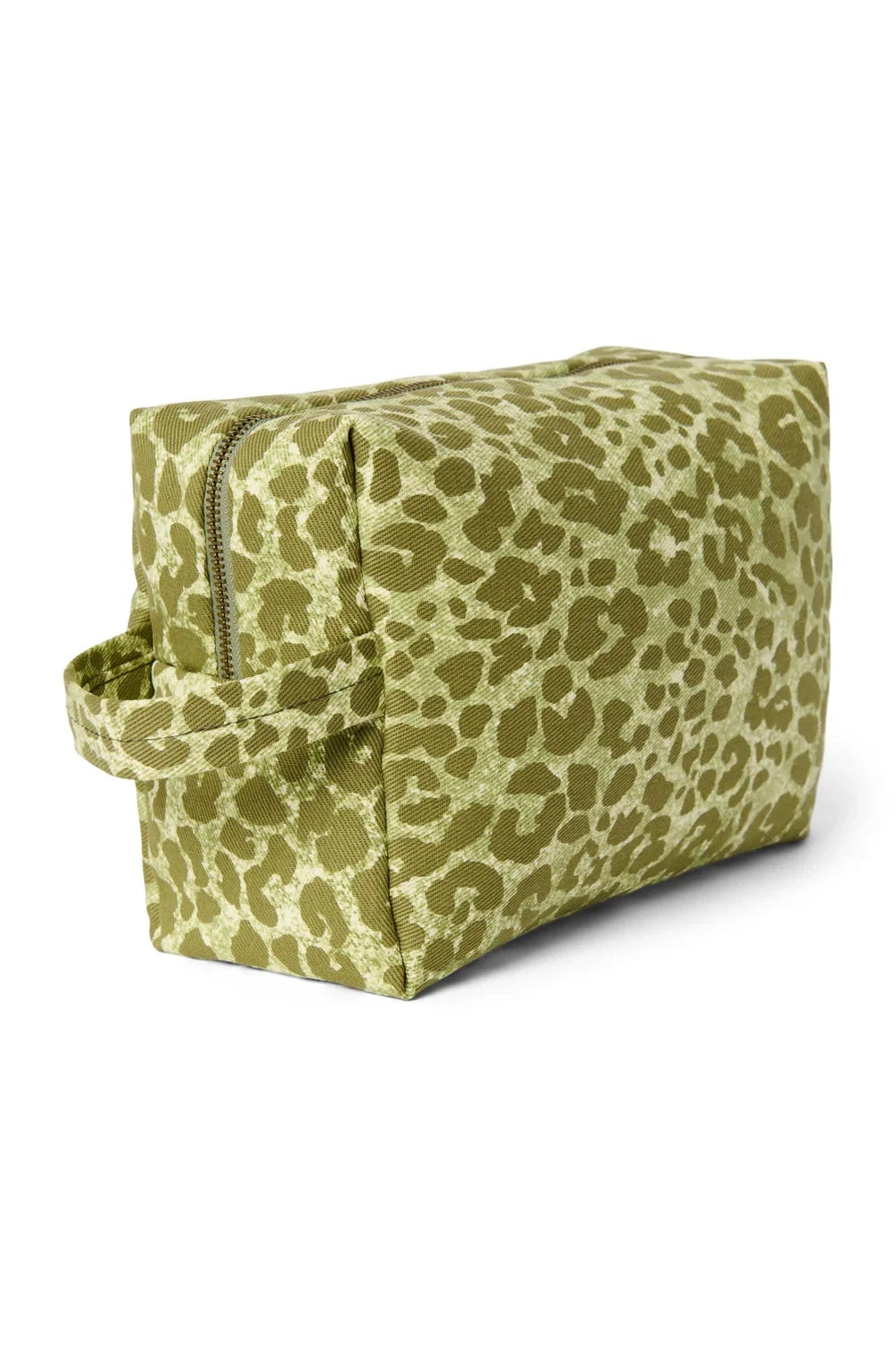 Grüne Leopard-Baumwoll-Kulturtasche