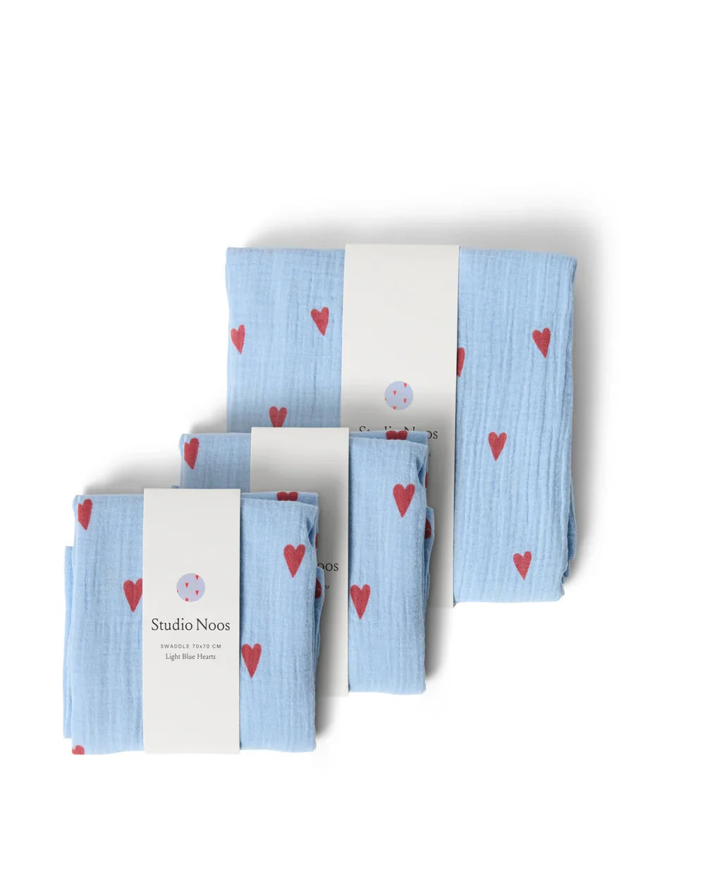 Blue Hearts Inbakerdoek Cadeauset