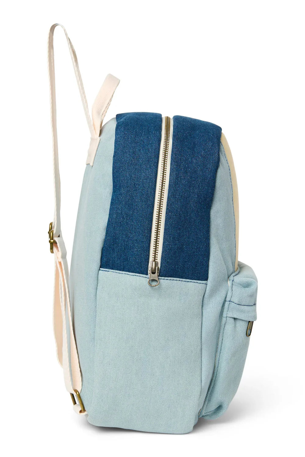 Denim Patchwork Midi-Rucksack