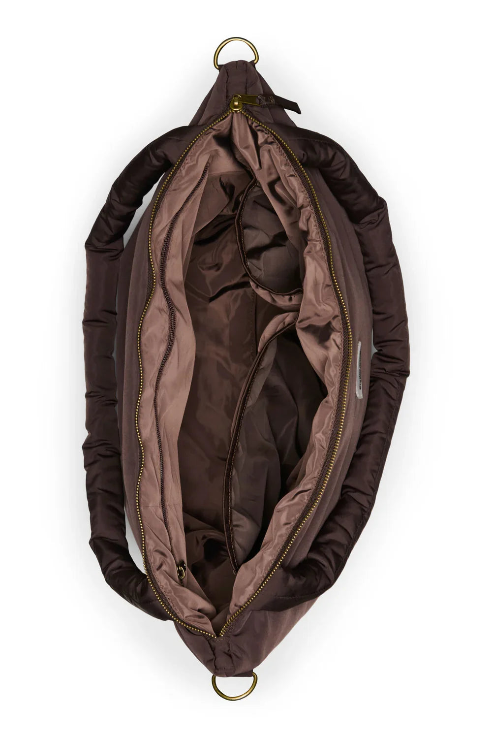 Braune gepolsterte Wickeltasche