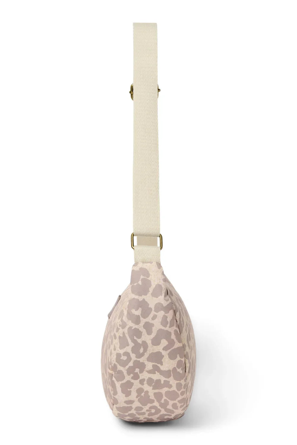 Beige Leopard Puffy Adult Fanny Pack