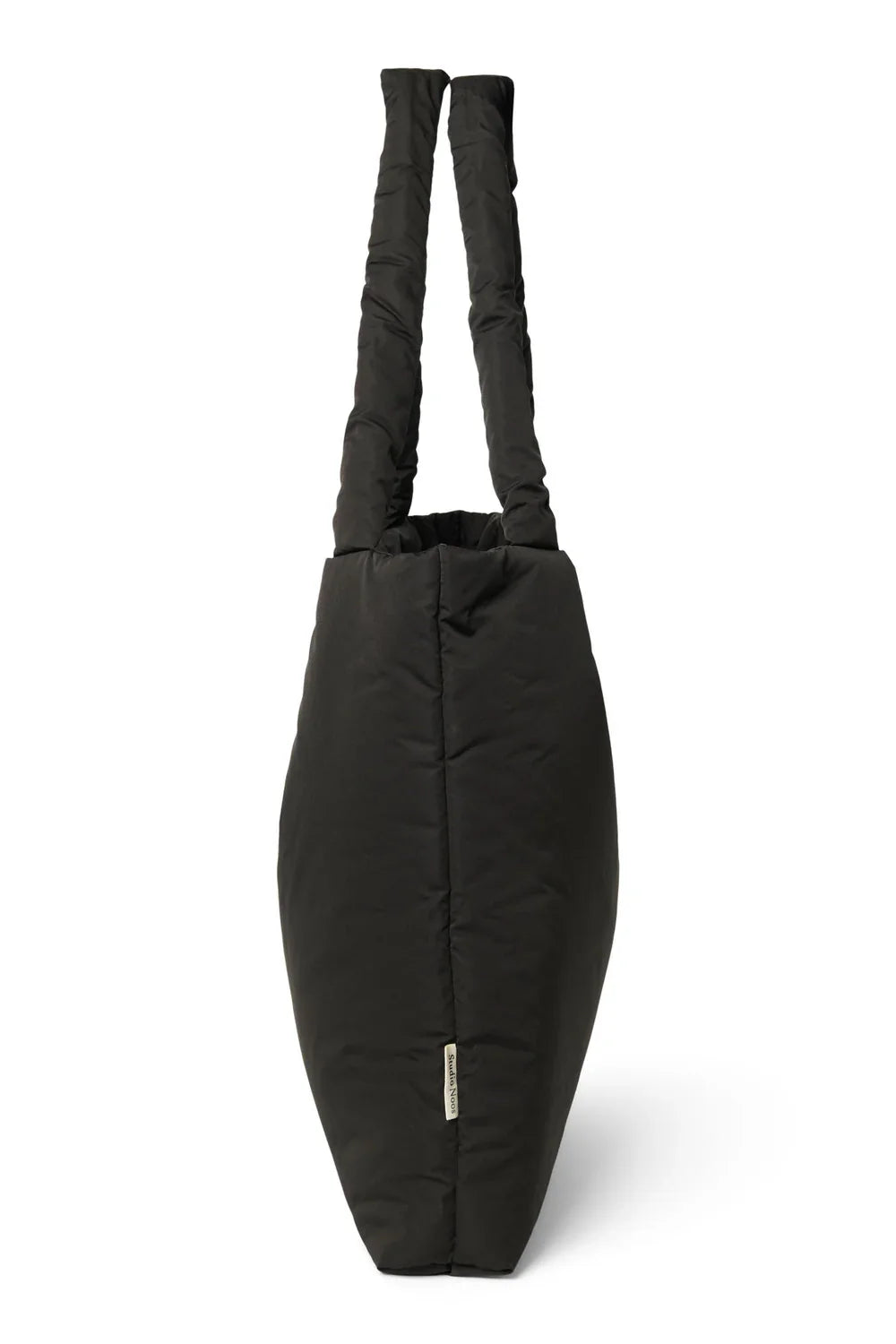 Zwarte puffy mombag