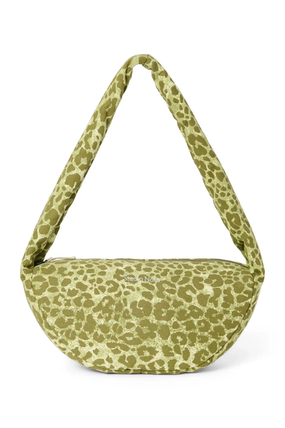 Brown Leopard Cotton Mini Cross Body Bag