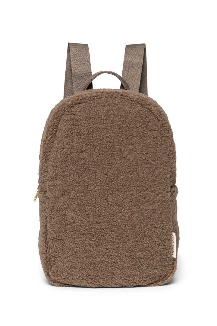Brauner Teddy-Mini-Rucksack