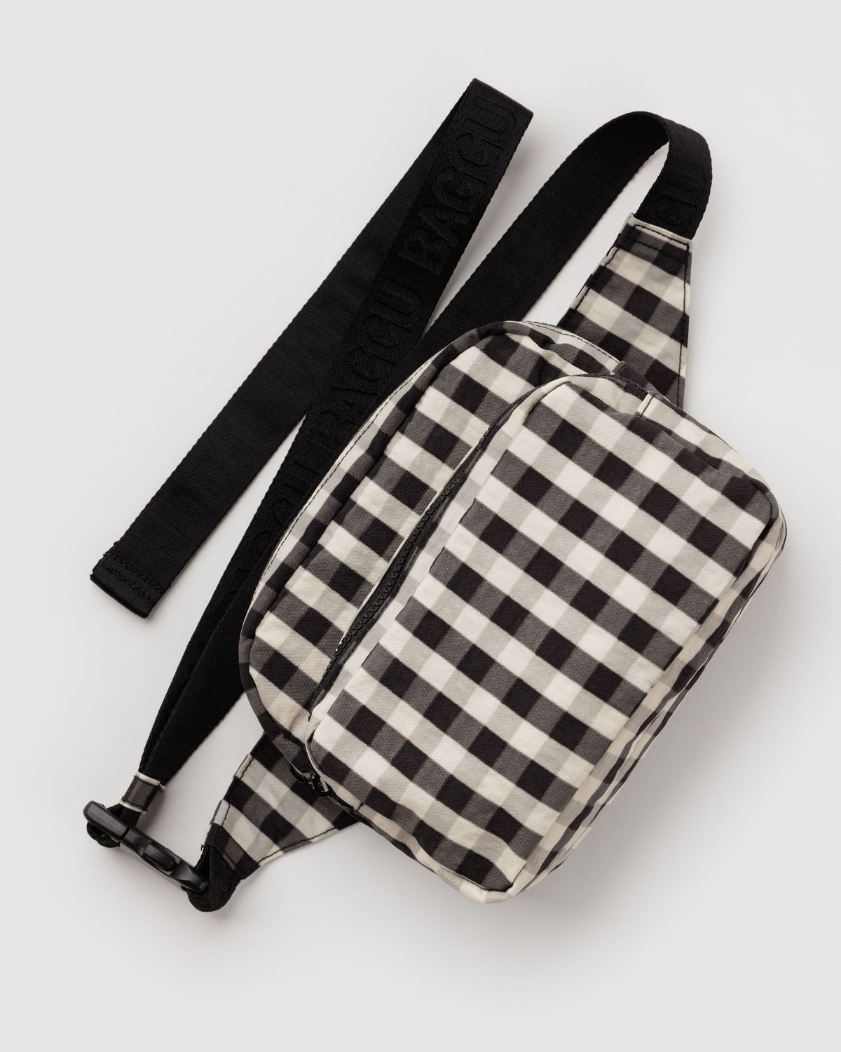 Fanny Pack - Black and Cream Gingham