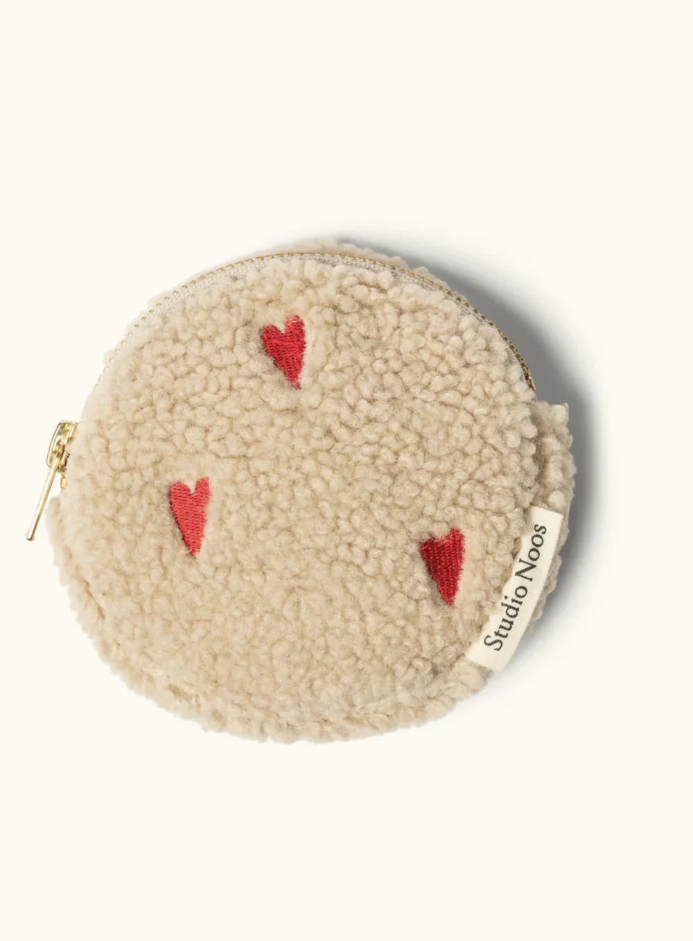 Ecru Hearts Teddy Wallet