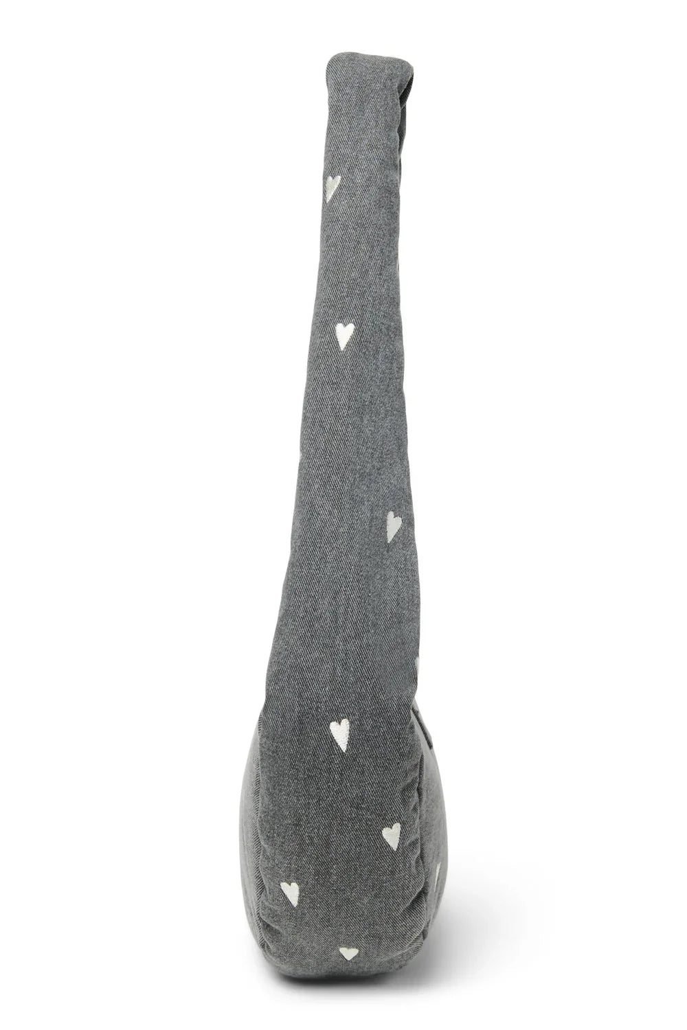 Graue Herzen Denim Mini Umhängetasche