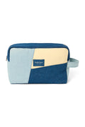 Kulturbeutel aus Jeans-Patchwork