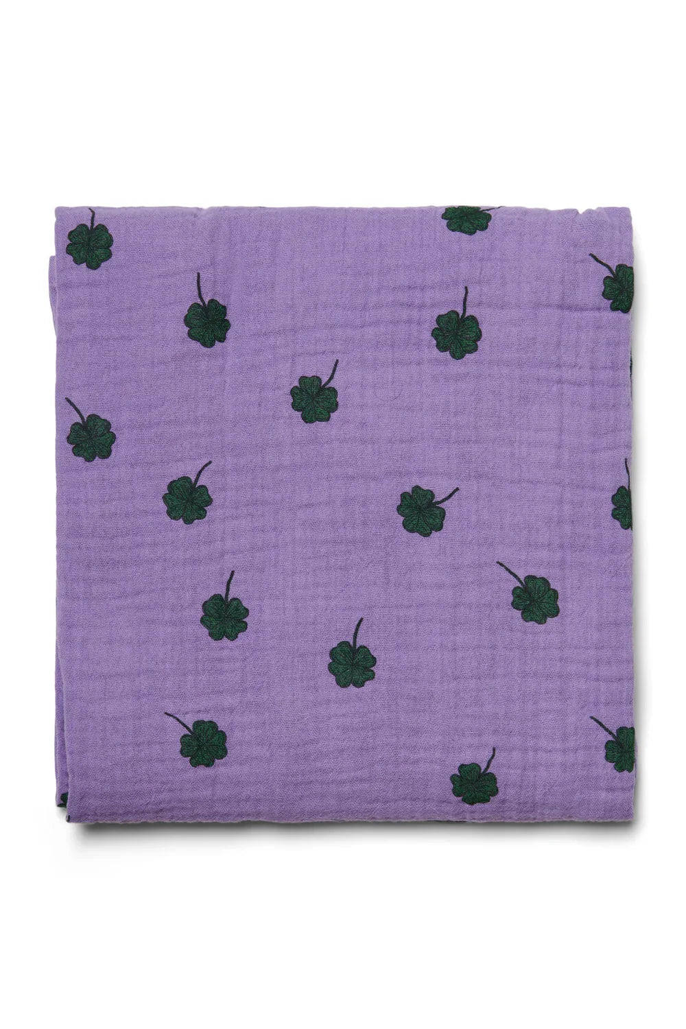 Light Blue Clover Swaddle Print Large