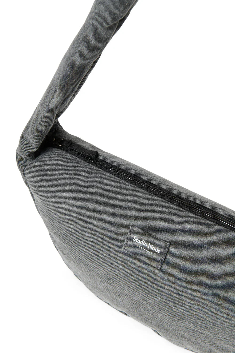 Graue Herzen Denim Mini Umhängetasche