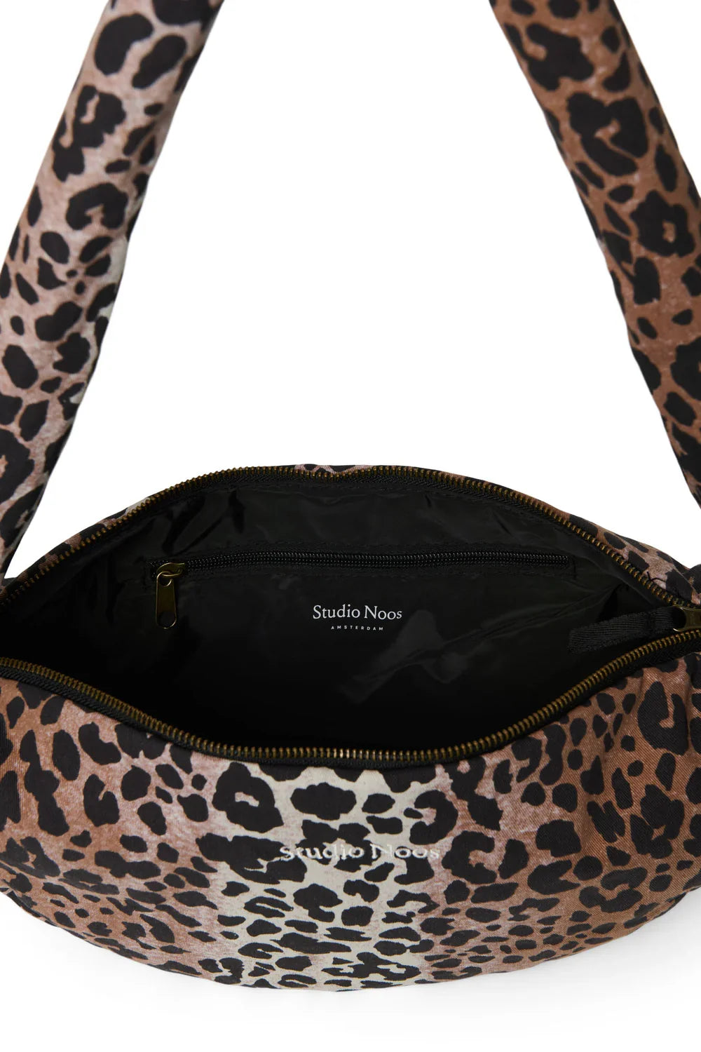 Leopard Mini-Umhängetasche aus weicher Baumwolle