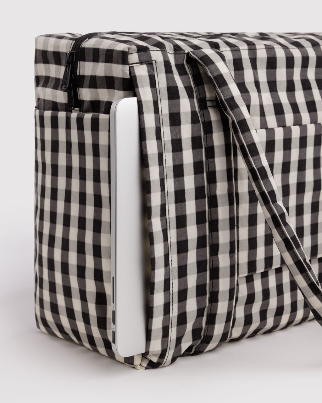 Small Cloud Carry-On - Black and Cream Gingham - image 4