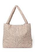 Beige luipaardprint luiertas
