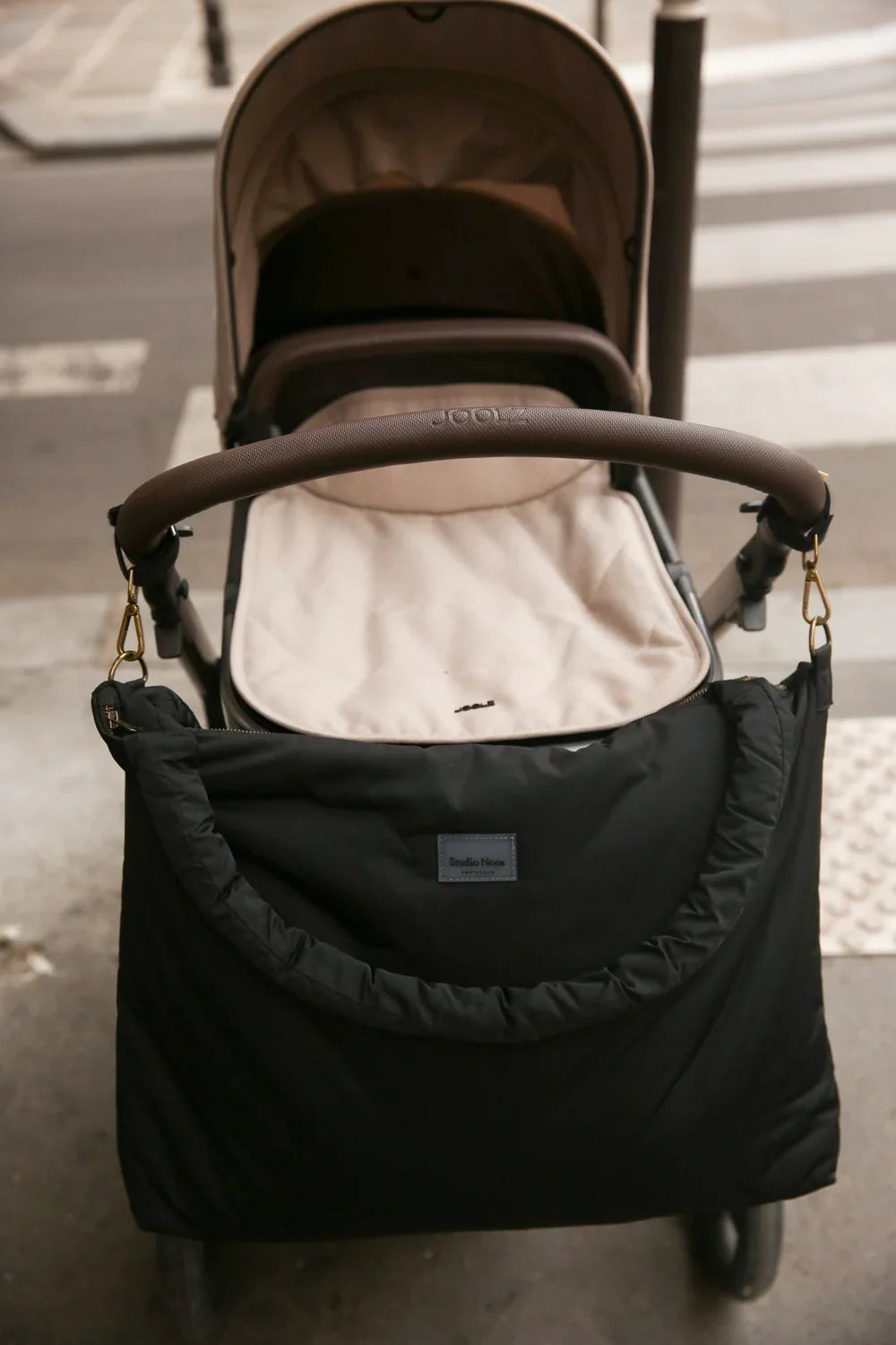 Zwarte SN Kinderwagenriemen