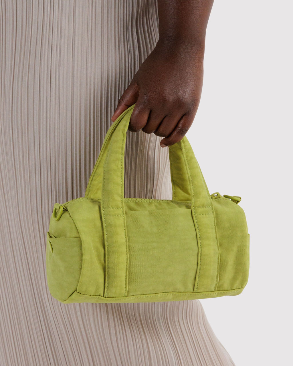 Small Nylon Duffle Bag - Chartreuse - image 3