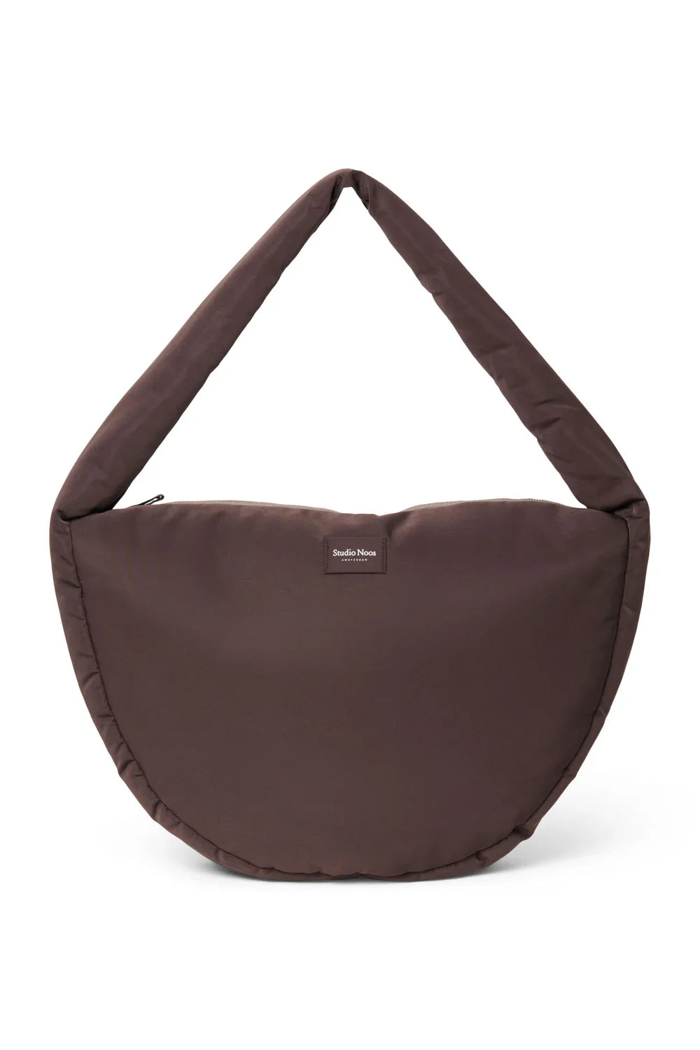 Brown Puffy Cross Body Bag