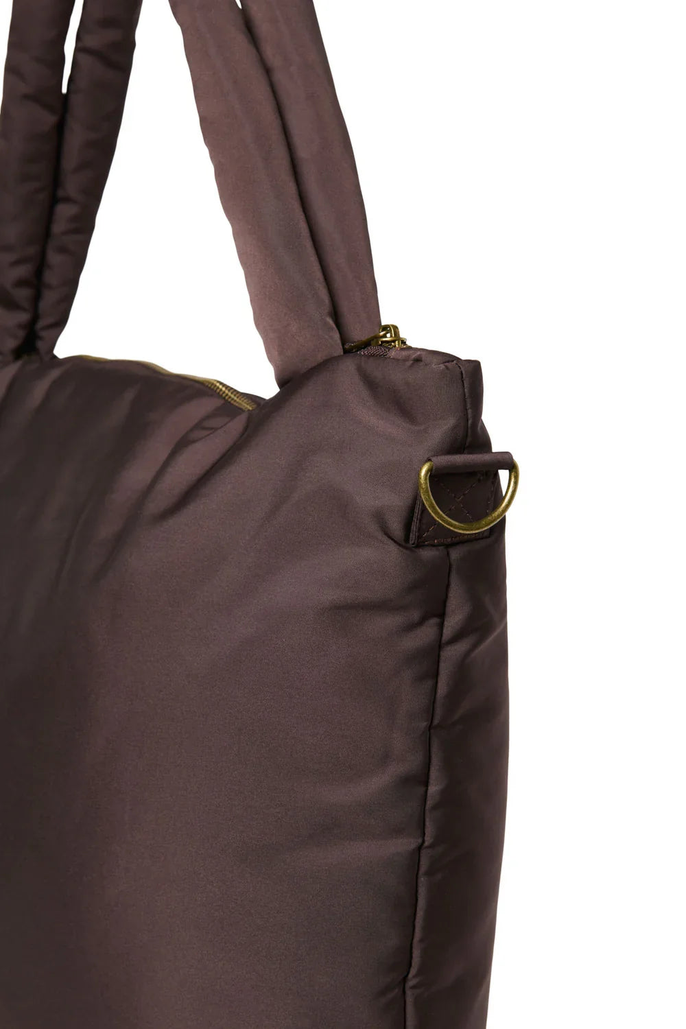 Braune Herzen Puffy Wickeltasche
