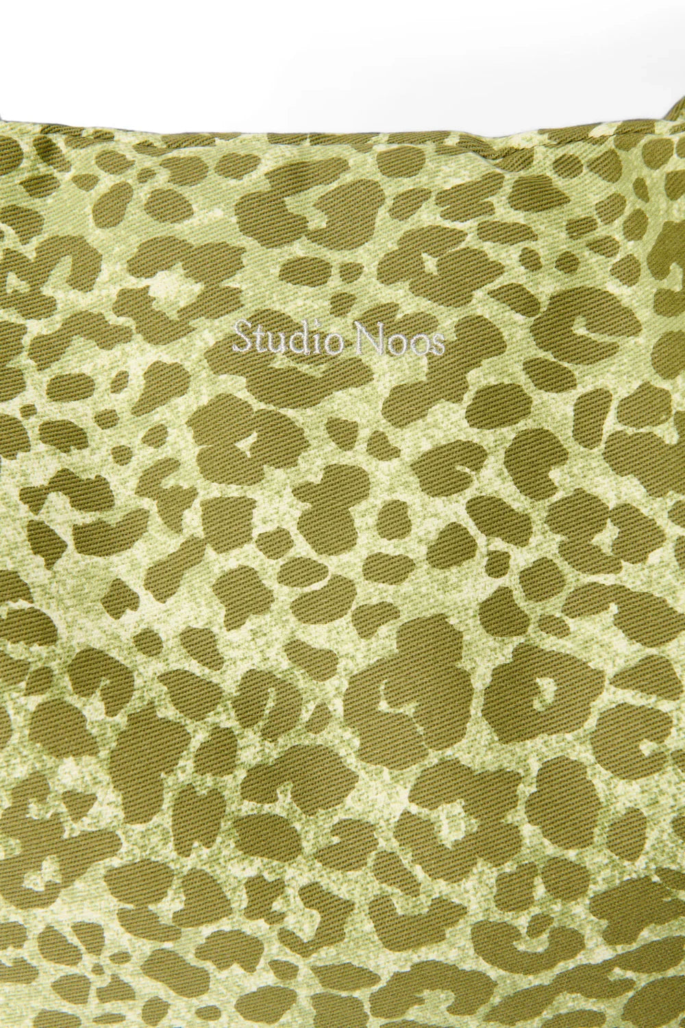 Bruine luipaardprint katoenen mom bag