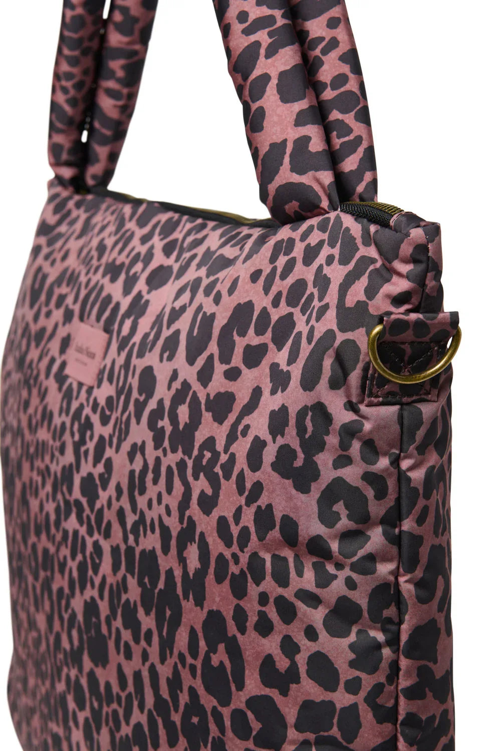 Rote Leopard Puffige Wickeltasche