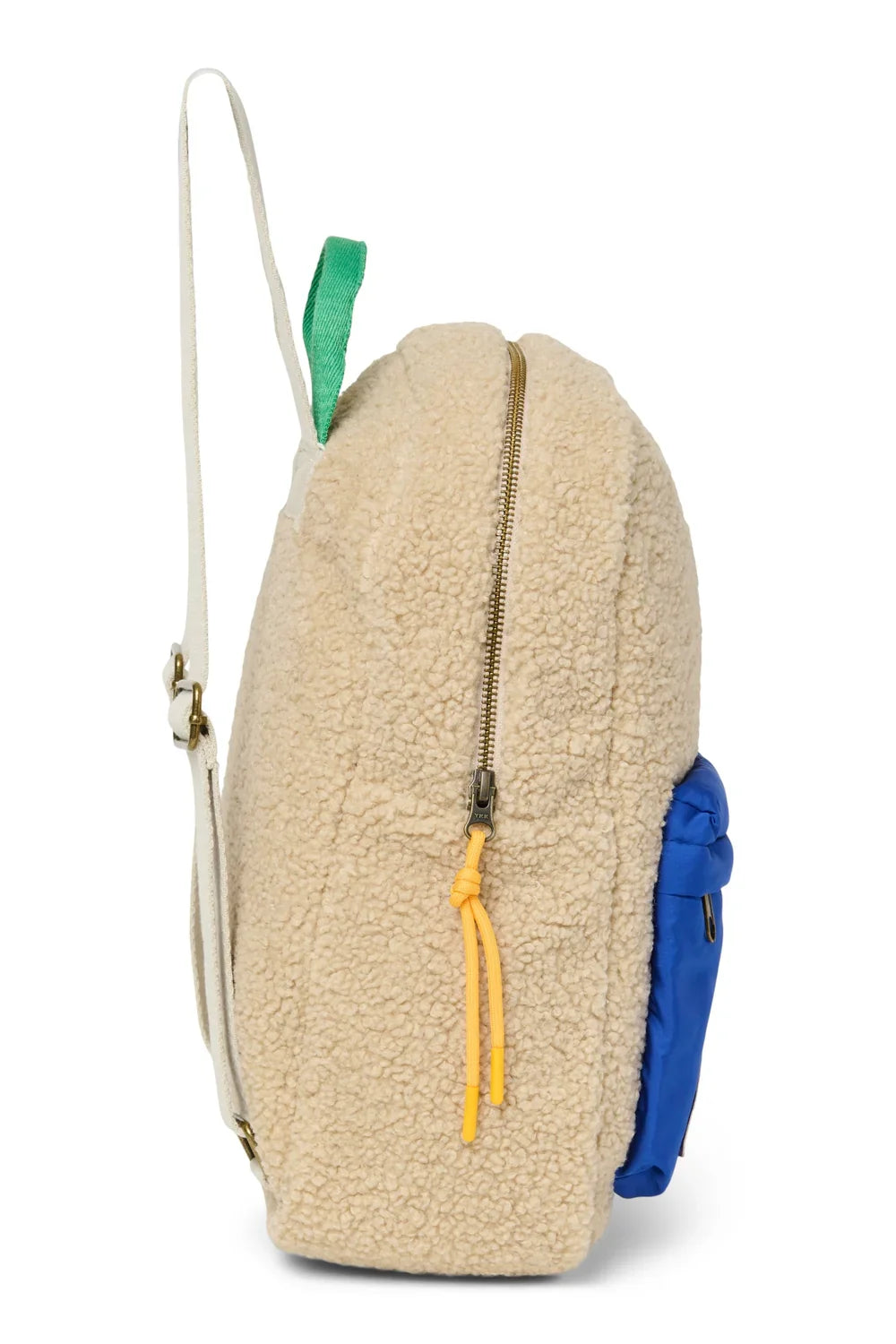 Ecru/Kobalt Teddy Midi Rucksack