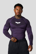 8004 - Batman T-shirts de compression à manches longues - Édition limitée violette - UNIQUEMENT SUR L'APPLICATION