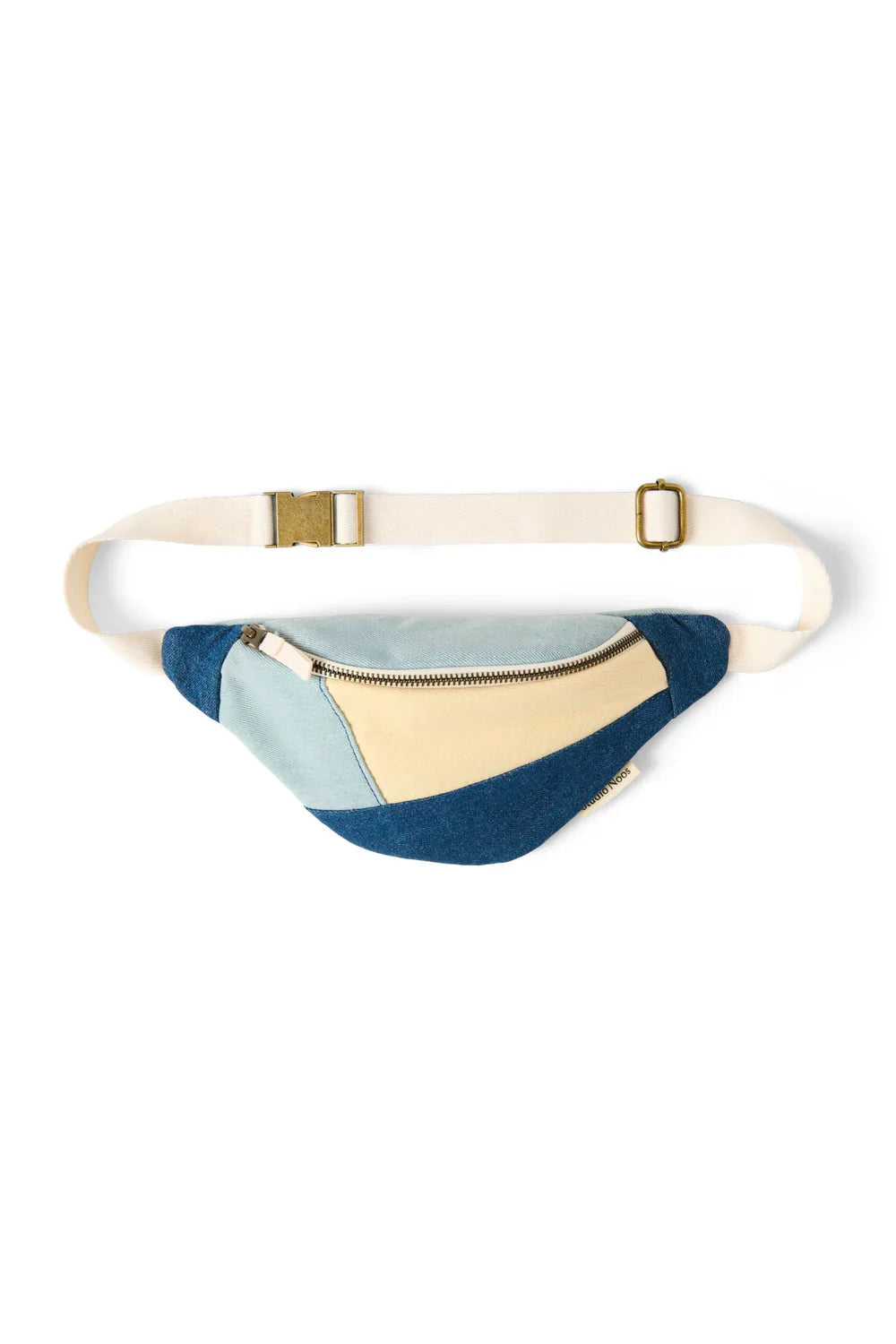 Jeans-Patchwork-Mini-Gürteltasche