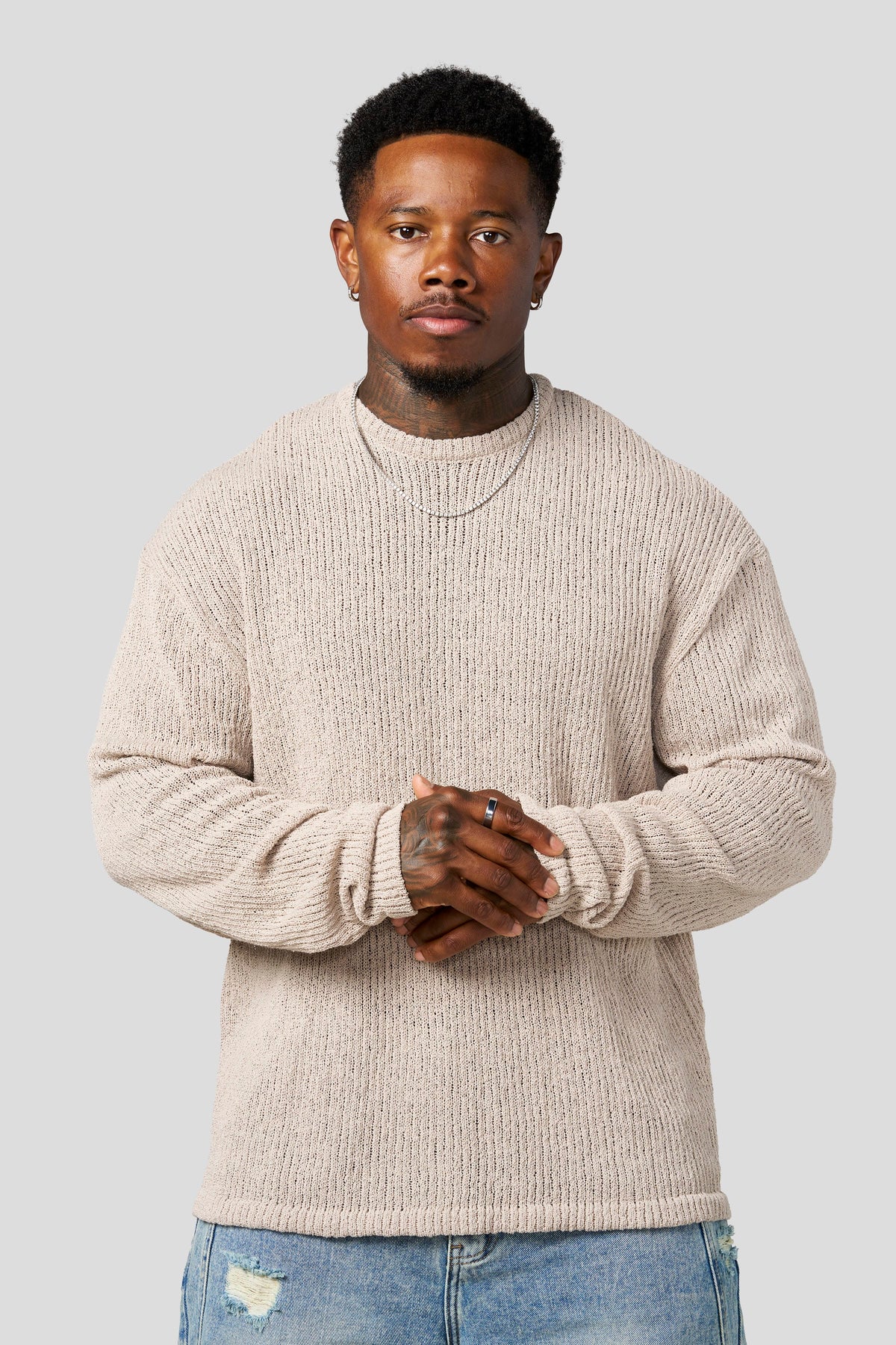 8044 - Pulls en maille à manches longues pour le soir
