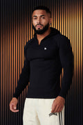832 - SuperVillain Compression Hoodies - Black / Small