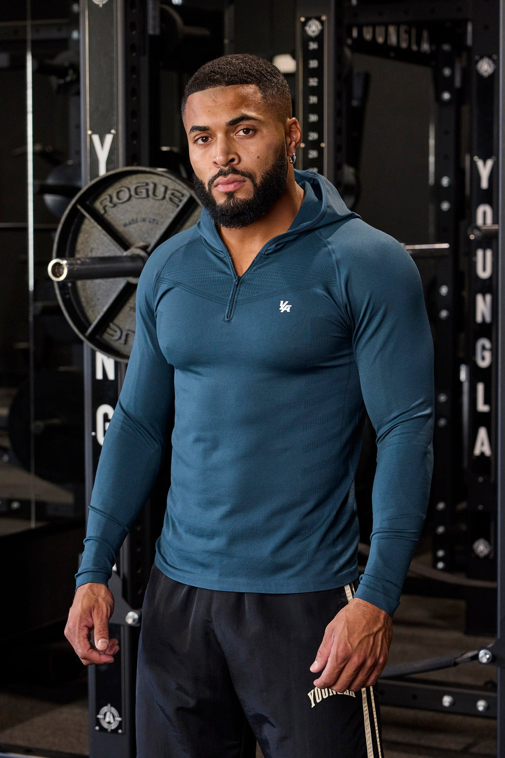 832 - Sweats à capuche de super-vilain à compression