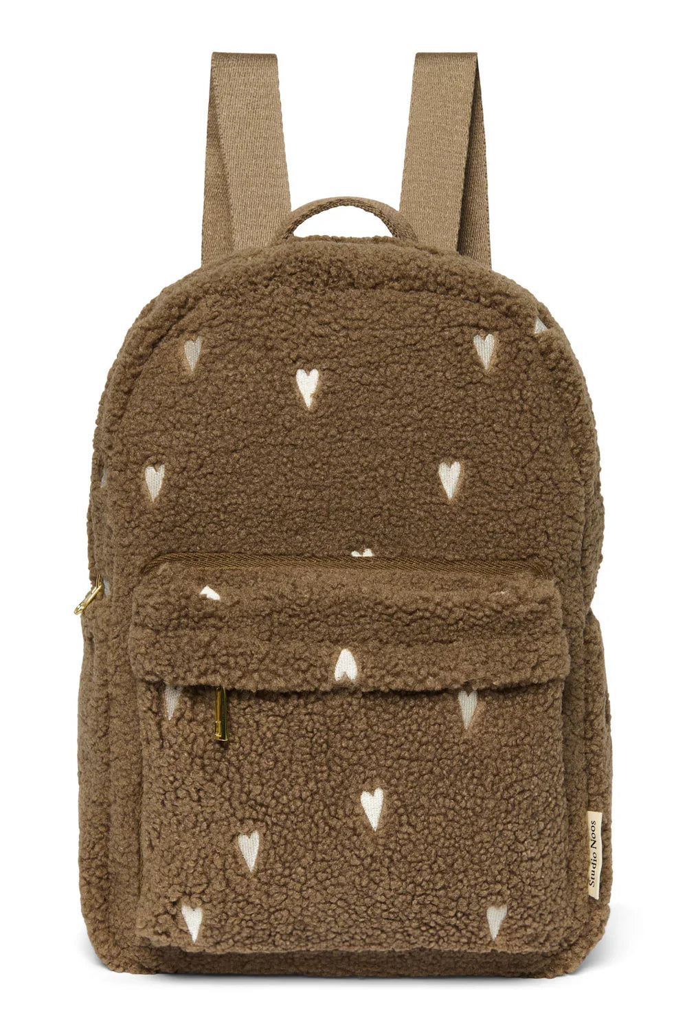 Brown Hearts Teddy Midi Rugzak