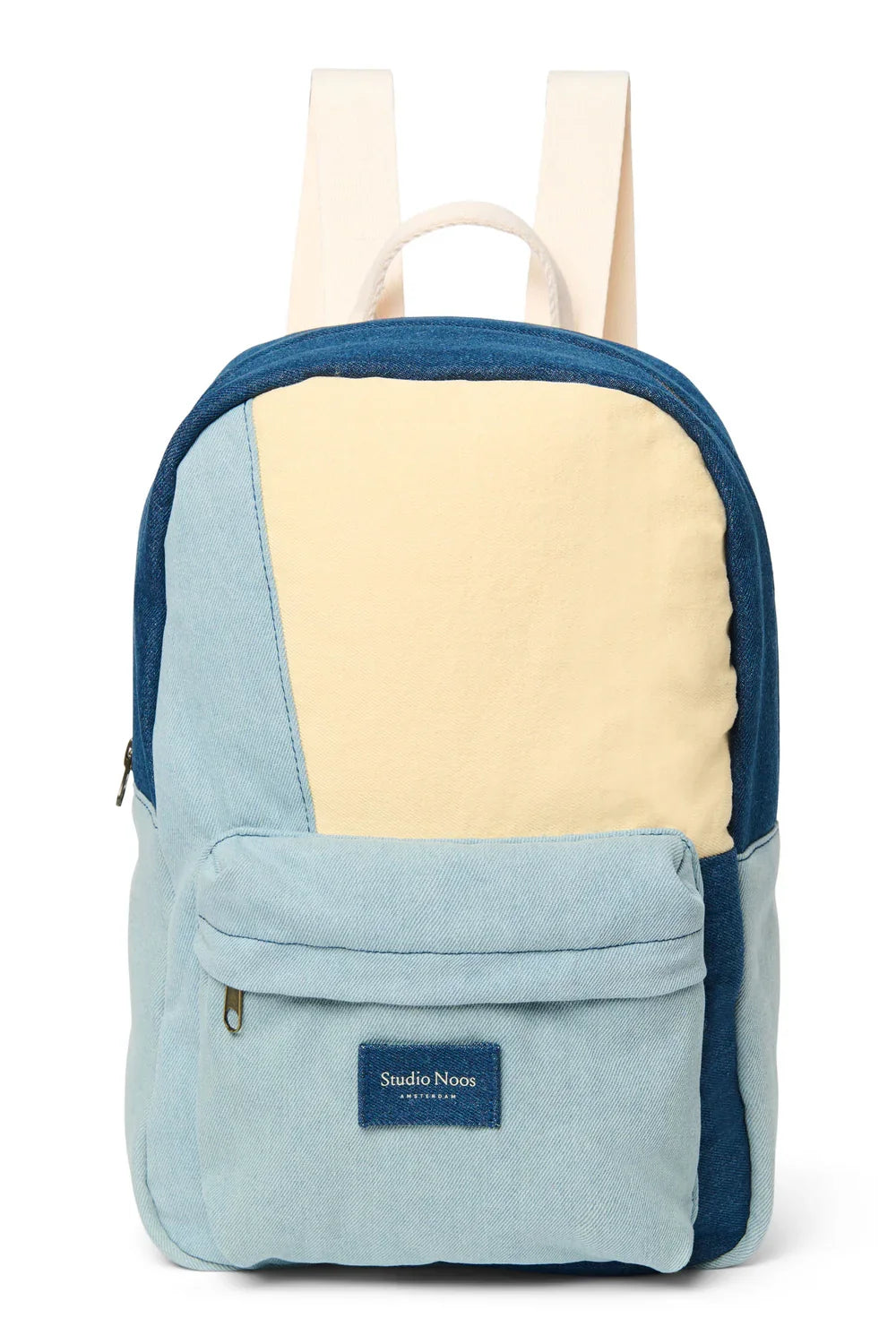 Denim Patchwork Midi-Rucksack