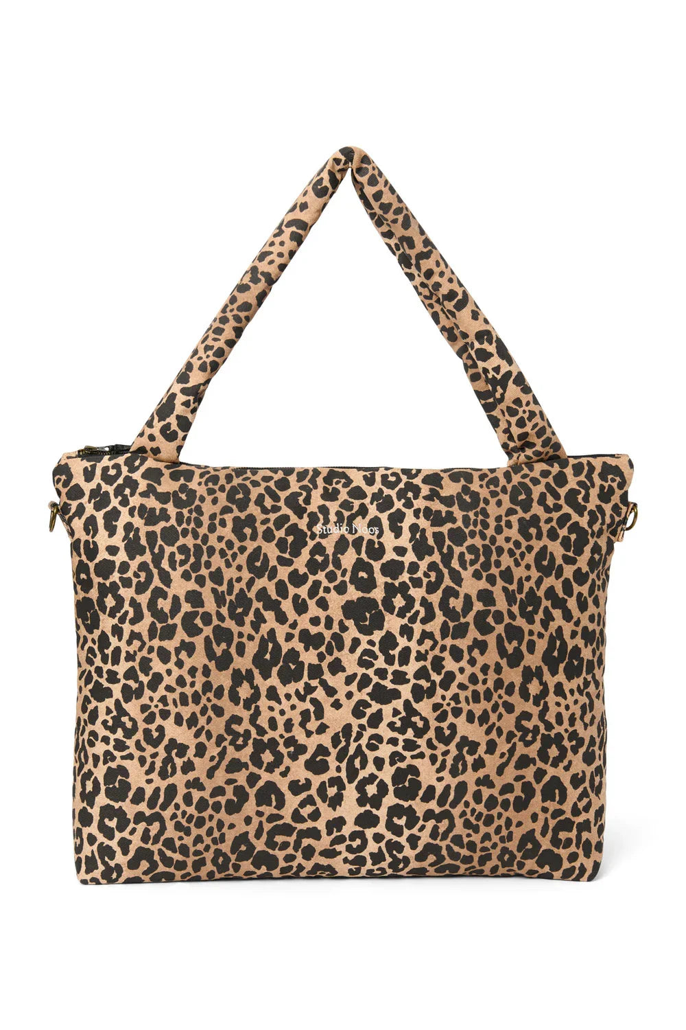 Green Leopard Cotton Diaper Bag
