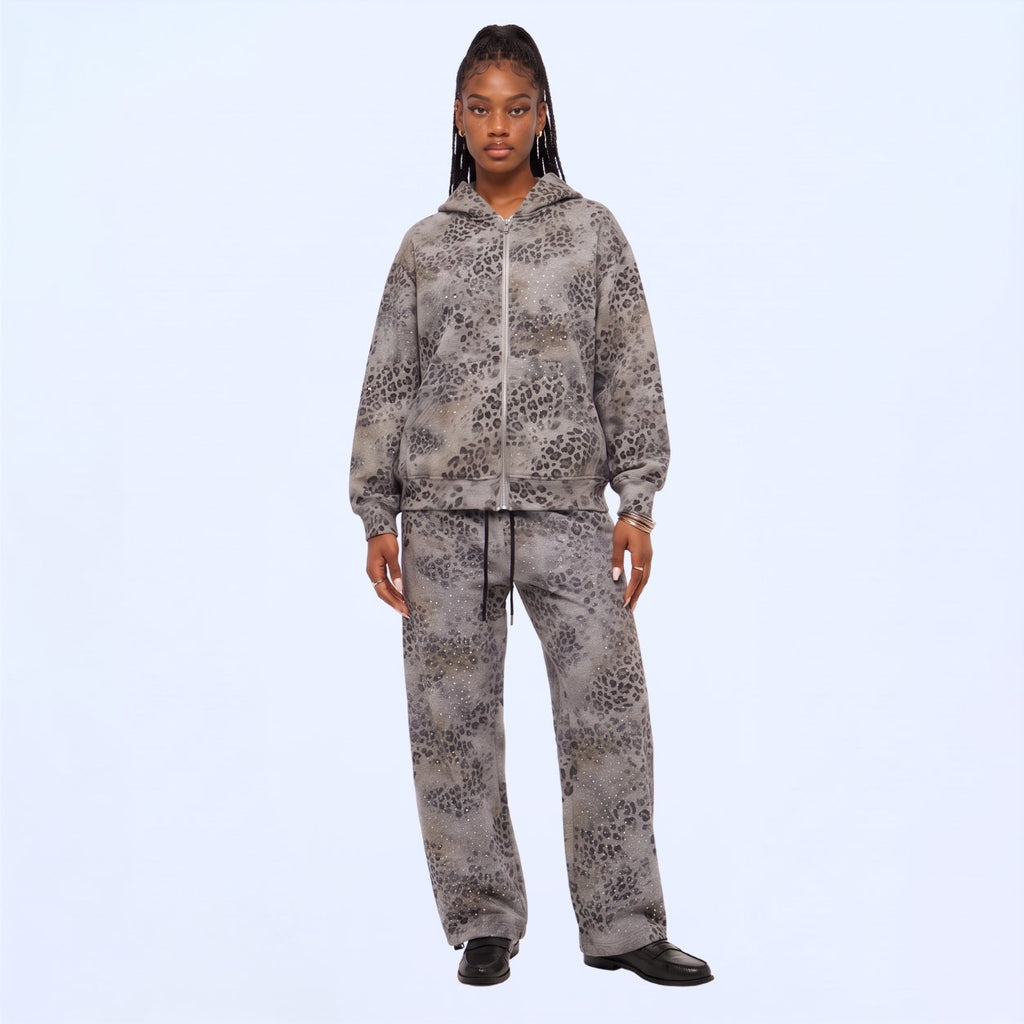 VYBES Snow Leopard Hoodie