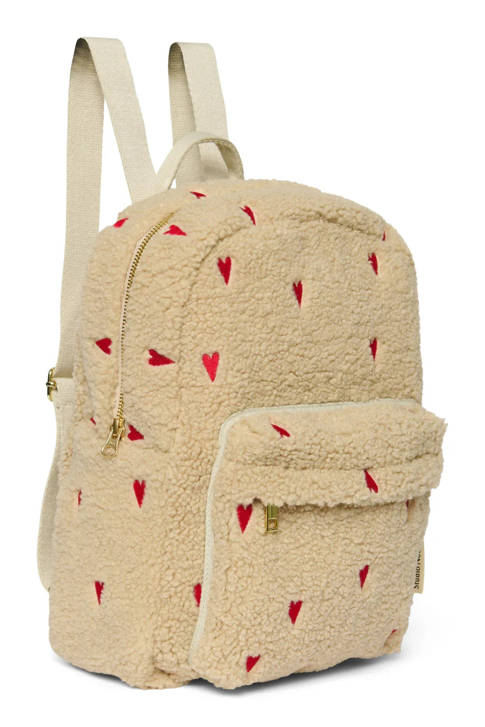 Brown Hearts Teddy Midi Rugzak