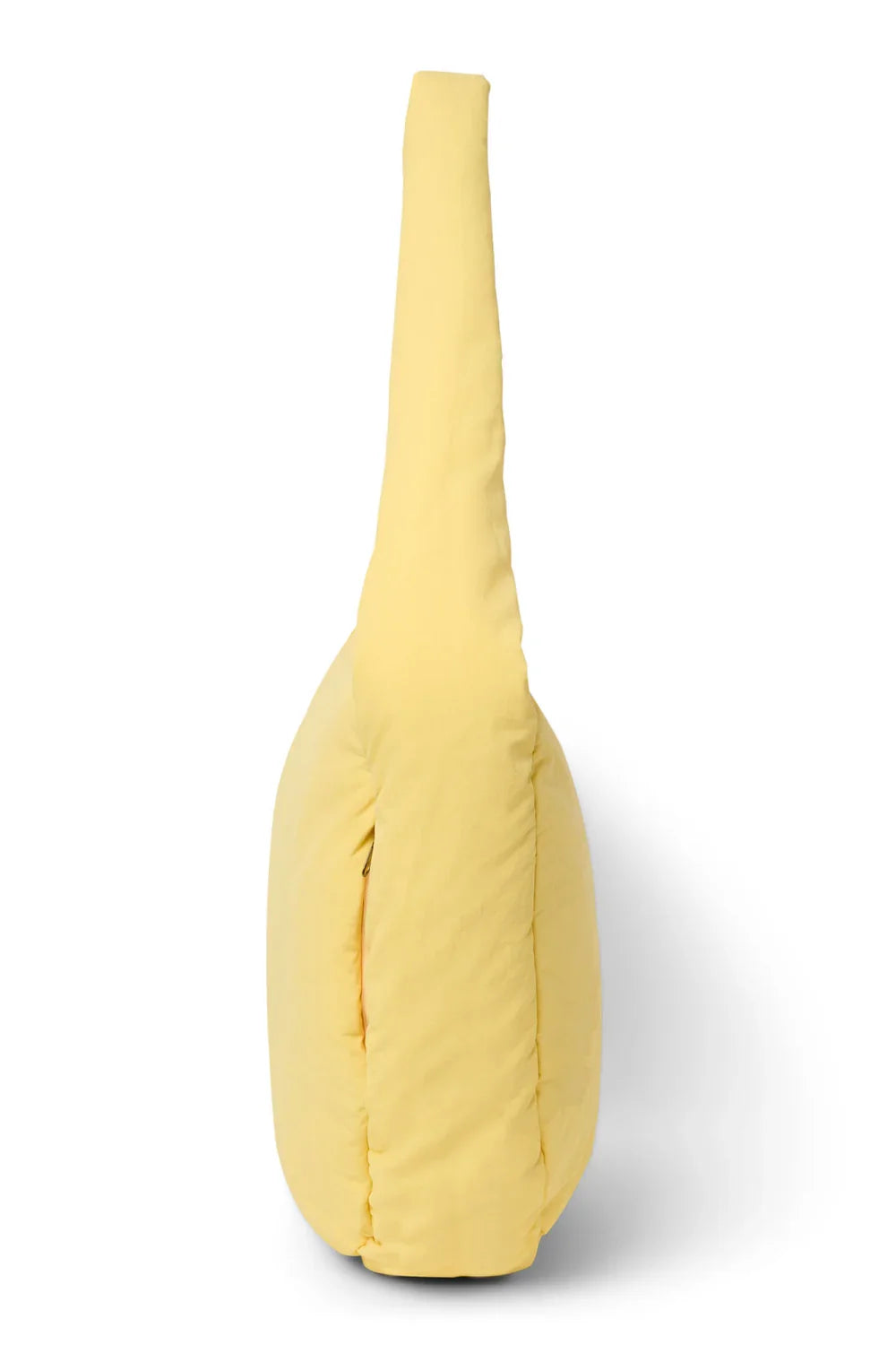 Butter Yellow Textured Puffy Cross Body Bag